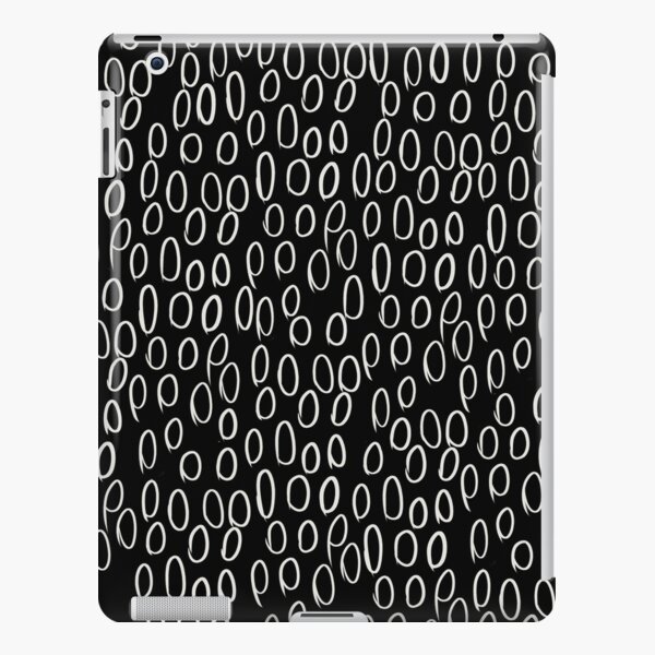 White bubbles on black plain background iPad Snap Case