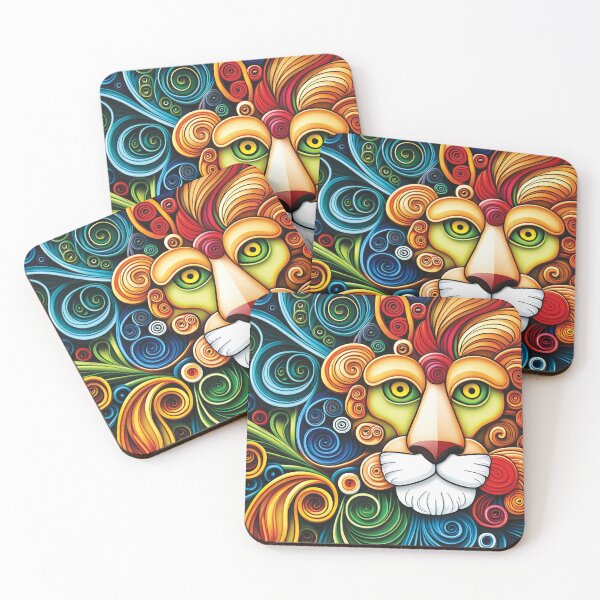 Item preview, Lion with quilled paper effect designed and sold by hadleysheart.