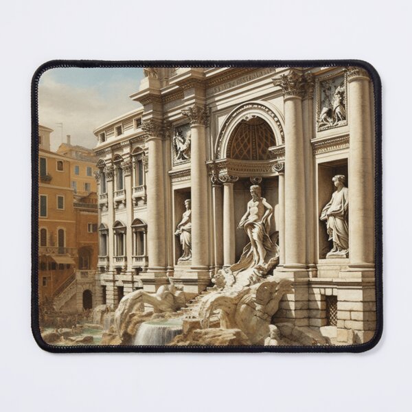 Item preview, A Vintage Travel Illustration of the Trevi Fountain in Rome designed and sold by GoodOldVintage.