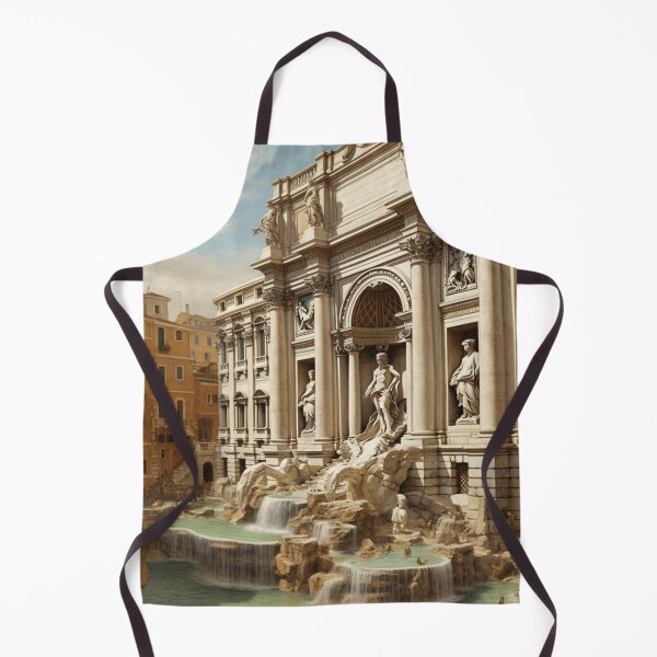 Item preview, A Vintage Travel Illustration of the Trevi Fountain in Rome designed and sold by GoodOldVintage.