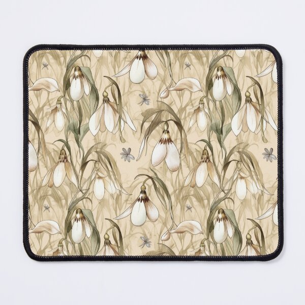Item preview, Boho Pastel Snowdrops Floral Pattern designed and sold by Sturdust.
