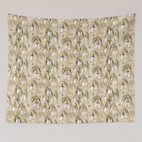 Item preview, Boho Pastel Snowdrops Floral Pattern designed and sold by Sturdust.