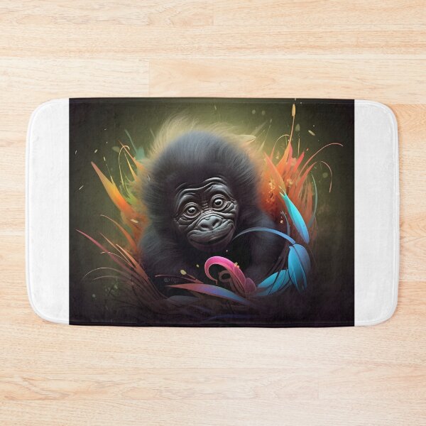 Item preview, Abstract Baby Gorilla Face Art designed and sold by PeteRascal.