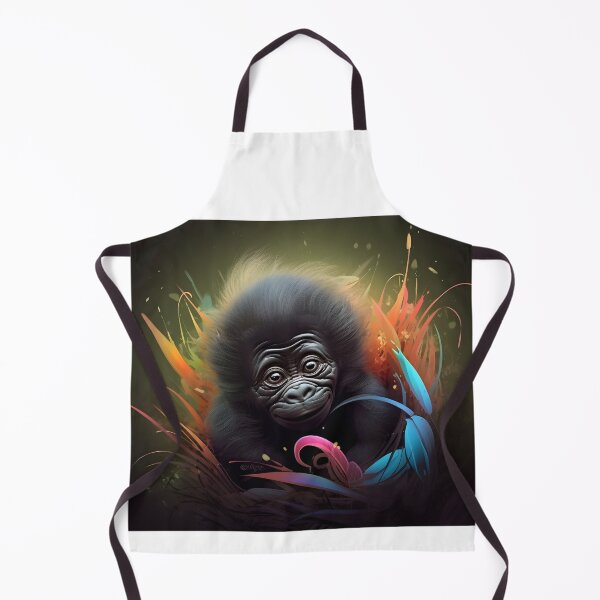 Item preview, Abstract Baby Gorilla Face Art designed and sold by PeteRascal.