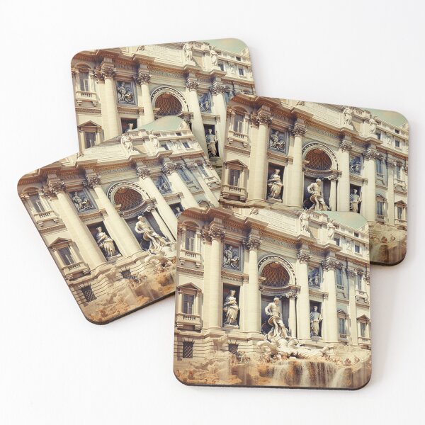 Item preview, A Vintage Travel Illustration of the Trevi Fountain in Rome designed and sold by GoodOldVintage.