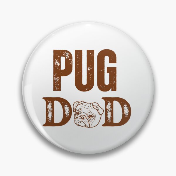Artikelvorschau, pug dad entworfen und verkauft von DeluxBee.