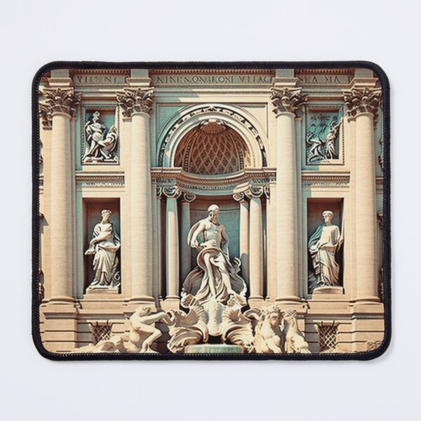 Item preview, A Vintage Travel Illustration of the Trevi Fountain in Rome designed and sold by GoodOldVintage.