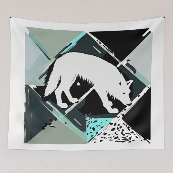 Item preview, Wolf Abstract designed and sold by SaturnSix.