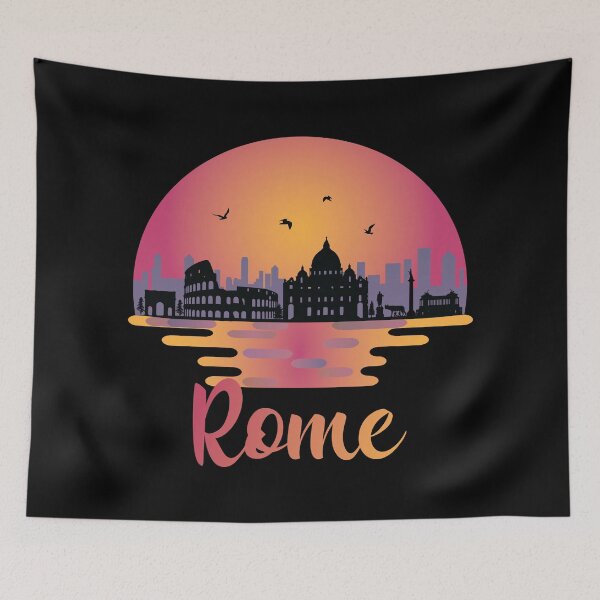 Item preview, Rome Skyline I Love Italy Travel - Roma Italia designed and sold by PolyPixel.