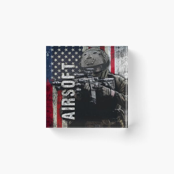Item preview, Perfect American flag airsoft design for a real airsoft player designed and sold by Curly-lava.