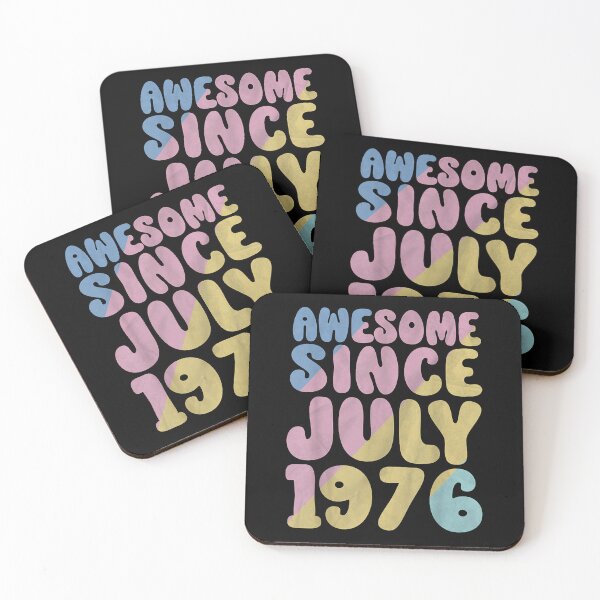 Item preview, 47th Birthday Awesome Since July 1976 Happy 47 Years Old designed and sold by Glitche-Shop.