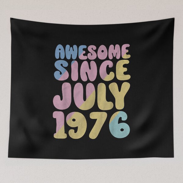 Item preview, 47th Birthday Awesome Since July 1976 Happy 47 Years Old designed and sold by Glitche-Shop.