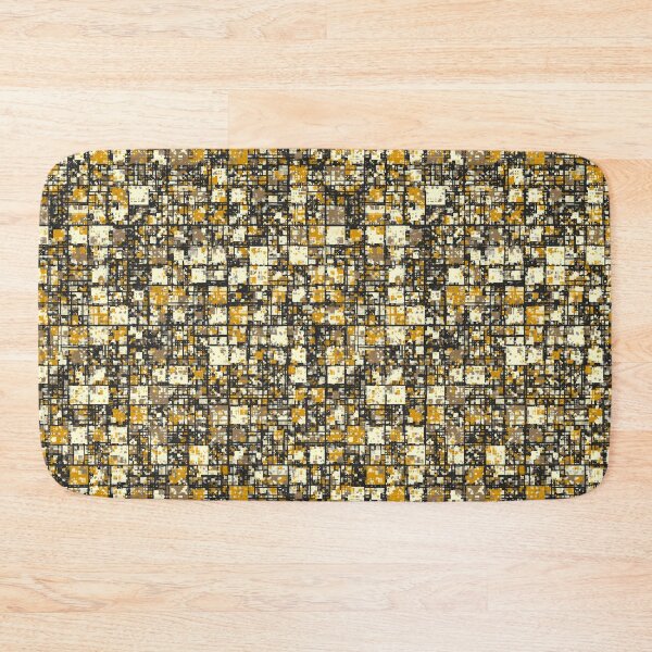 Item preview, Abstract Tiny Check Pattern in Black Yellow and Cream designed and sold by Trevor Hirst.