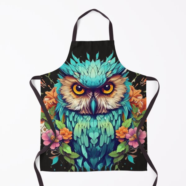 Item preview, Vintage Whispers of the Night: Owl Illustration with Floral Crown designed and sold by lg whittaker.