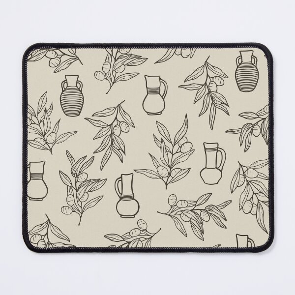 Item preview, Olive branches and vases pattern designed and sold by patternsbymira.