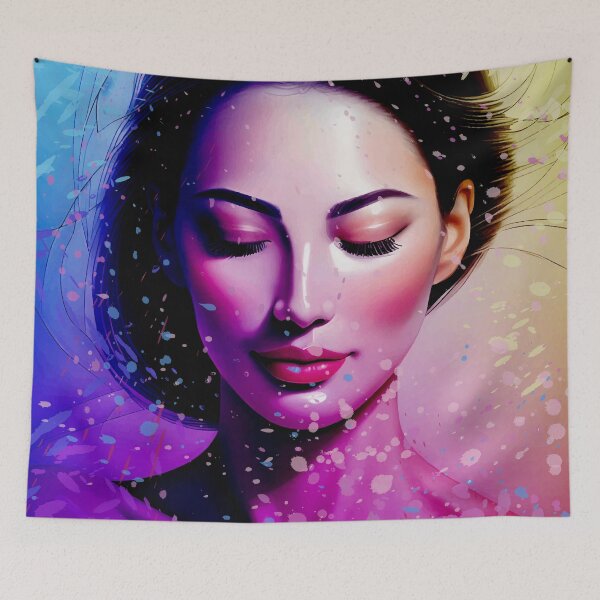 Item preview, Vibrant Femininity | Elegant Woman Face | Colorful Couture designed and sold by Mehwish.