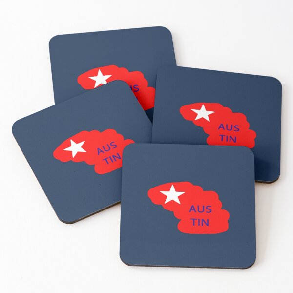 Item preview, Austin Texas in Red White  Blue  Colors of the Flag for the State of Texas199 designed and sold by KadinJast.