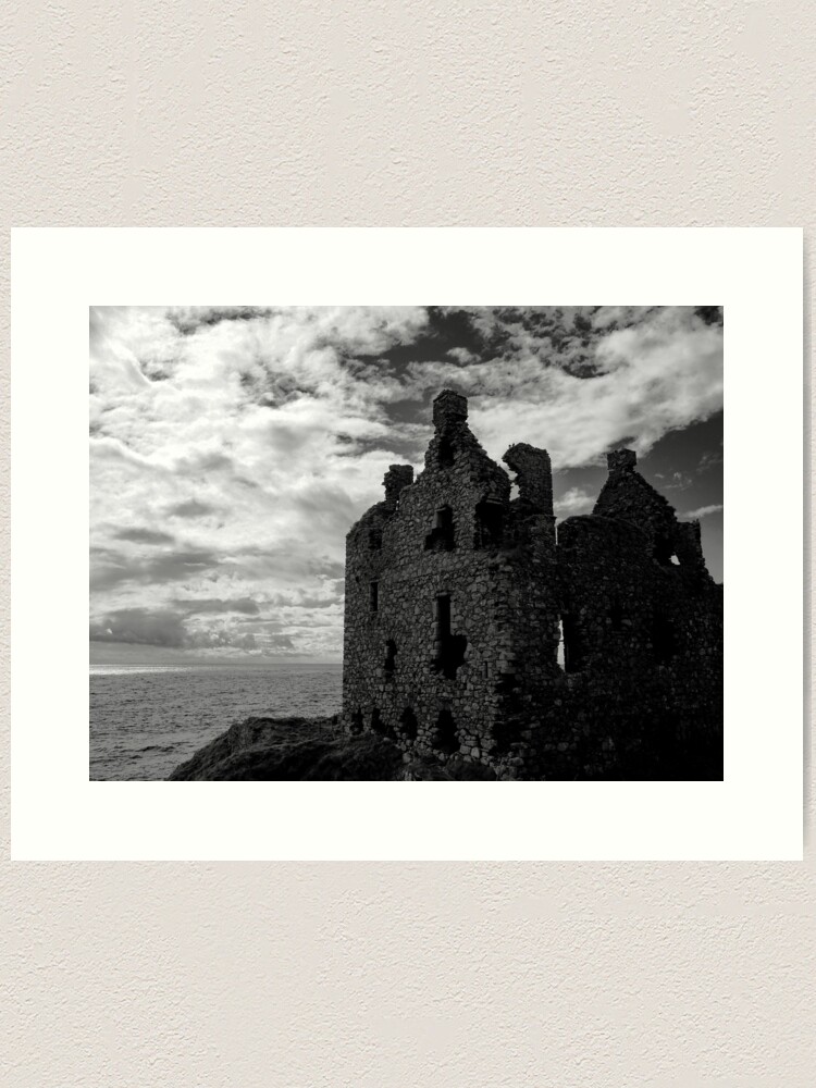 Art Print, Dunskey Castle, Portpatrick, Galloway, Scotland designed and sold by Dave Currie