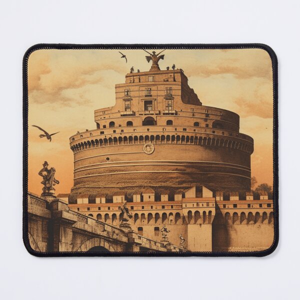 Item preview, A Vintage Travel Illustration of the Castel Sant´Angelo in Rome designed and sold by GoodOldVintage.