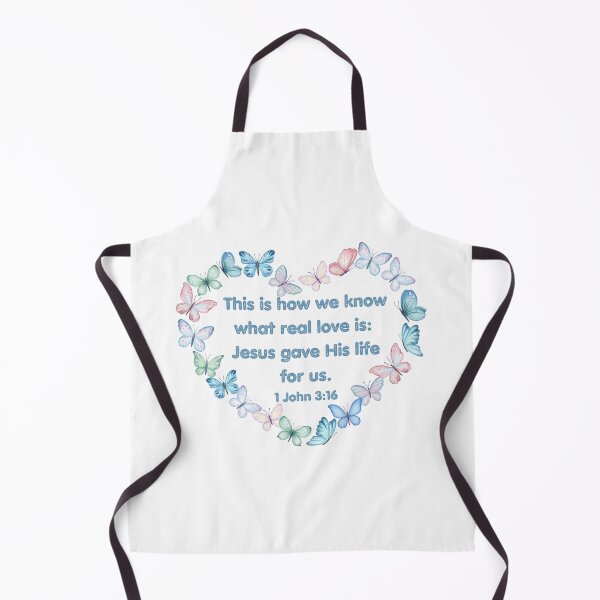 Item preview, 1 John 3:16 - This is how we know what real love is: Jesus gave His life for us. designed and sold by FlutterByH.