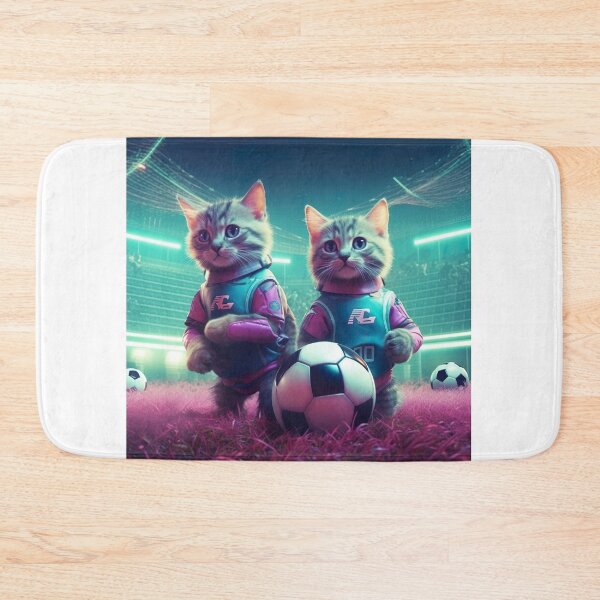 Item preview, Futuristic Cats playing football designed and sold by jason042.