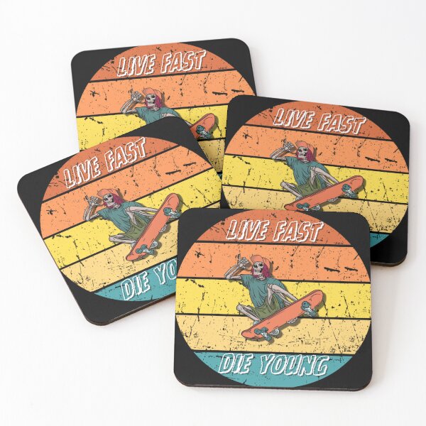 Item preview, Live Fast Skeleton Skateboarder designed and sold by InfernalDesign.