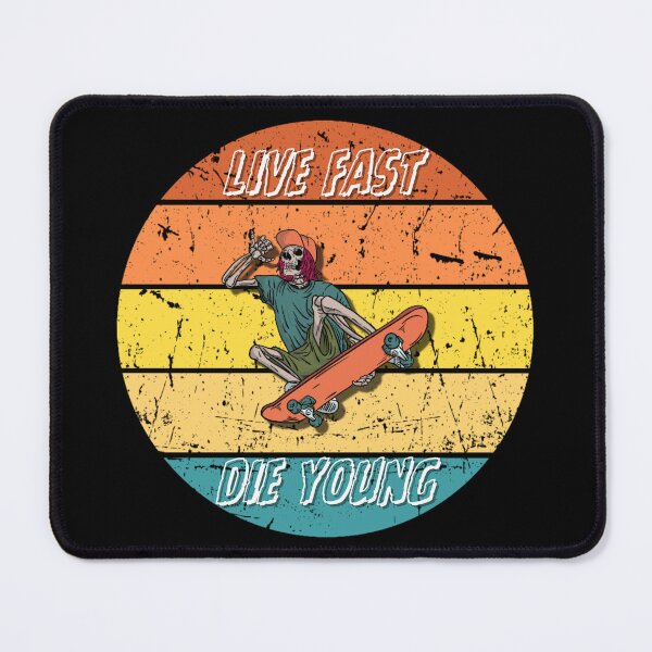 Item preview, Live Fast Skeleton Skateboarder designed and sold by InfernalDesign.