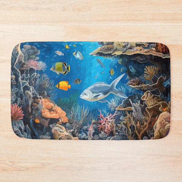 Item preview, Blue Ocean Reef Graphic designed and sold by TraditionalCA.