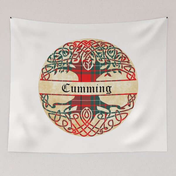 Item preview, Cumming Tree of Life Clan Scottish Surname tartan designed and sold by BagTown Clans.