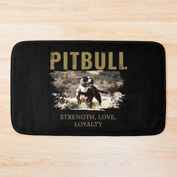 Item preview, PITBULL- Strength, love, loyalty- cool yellow design designed and sold by DarkDesign69.