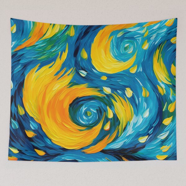 Item preview, Cosmos dorado: patrón de cielo nocturno de trazos audaces designed and sold by SweetRepeat.