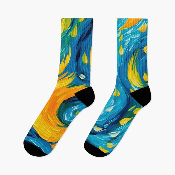 Item preview, Golden Cosmos: Bold Strokes Night Sky Pattern designed and sold by SweetRepeat.