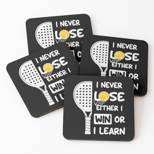 Item preview, I Never Lose I Either Win or Learn Padel Funny designed and sold by grinta2021.