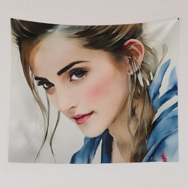 Item preview, Retrato de acuarela de Emma Watson - Arte genial designed and sold by joejiing.
