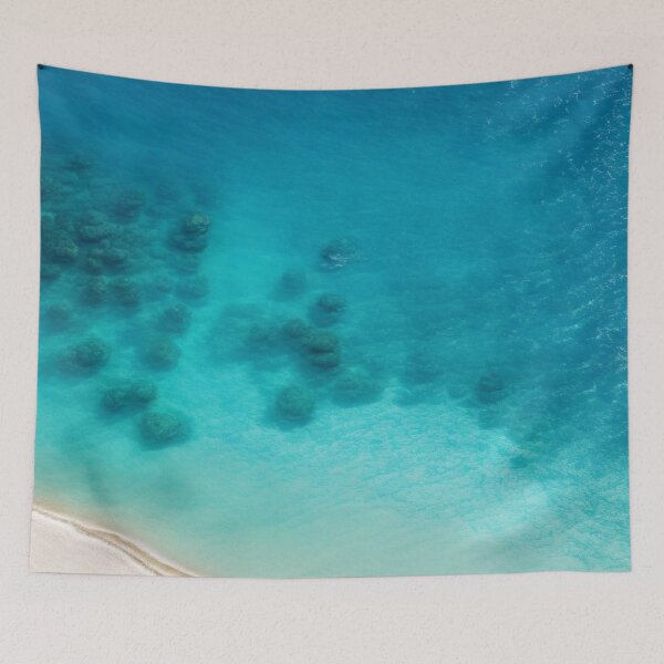 Item preview, Coral Reef In The Shallows - Aquamarine Seascape Shore designed and sold by BBGIFTSUK.