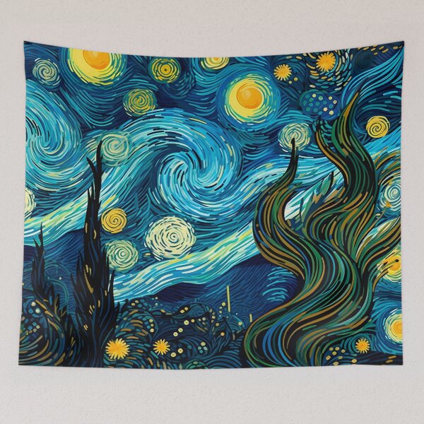 Item preview, Celestial Symphony: A Unique Night Sky Pattern designed and sold by SweetRepeat.