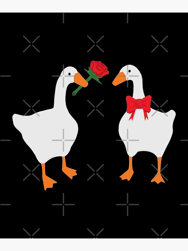 Untitled Valentine Goose - Untitled Goose Game - Posters and Art