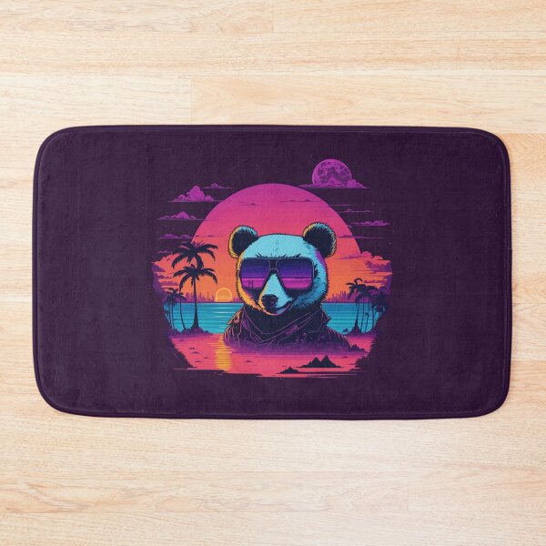 Item preview, Synthwave - Retrowave - Panda Bear wearing sunglasses designed and sold by brindled.