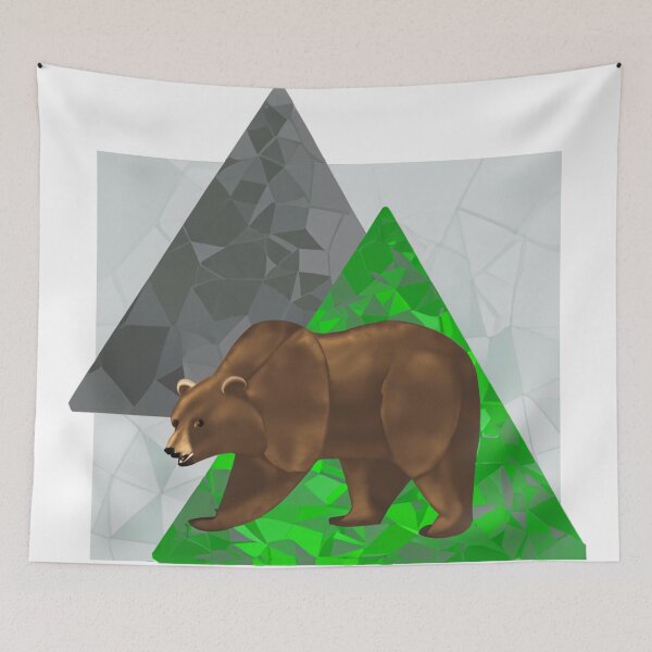 Item preview, Brown Bear Abstract designed and sold by SaturnSix.