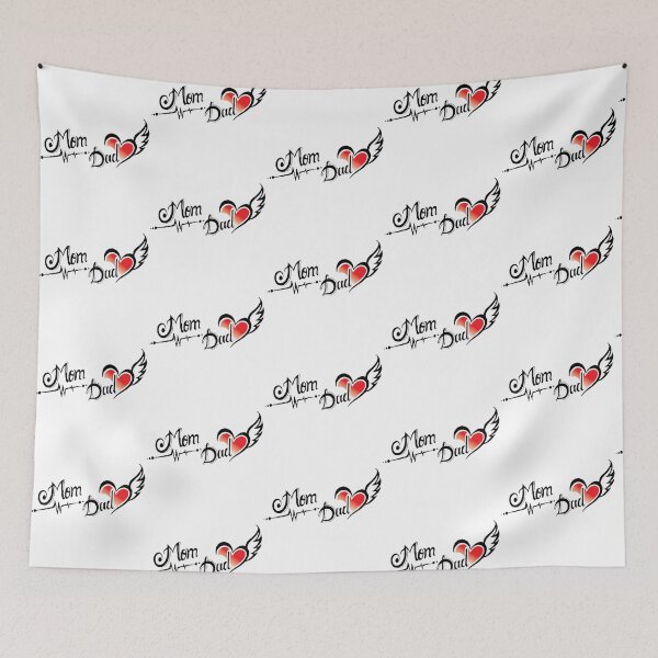 Item preview, Mom & Dad Heart Sticker  designed and sold by ridhifashion.