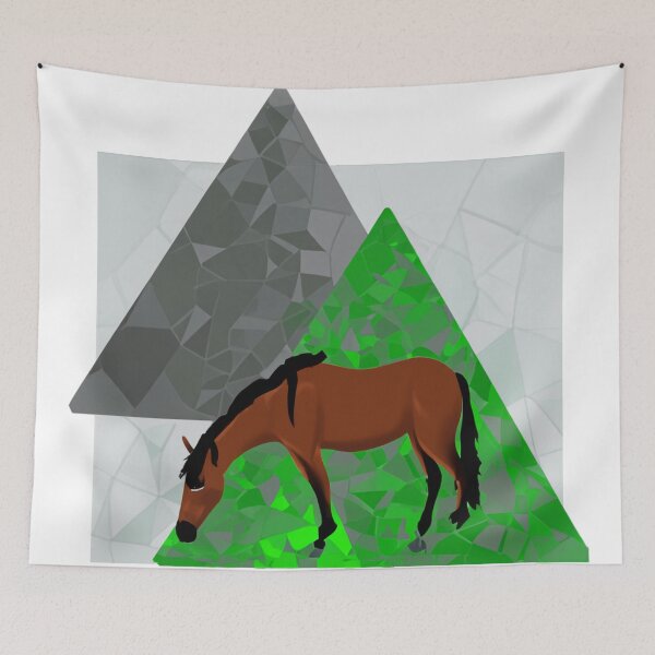 Item preview, Brown Horse Abstract designed and sold by SaturnSix.