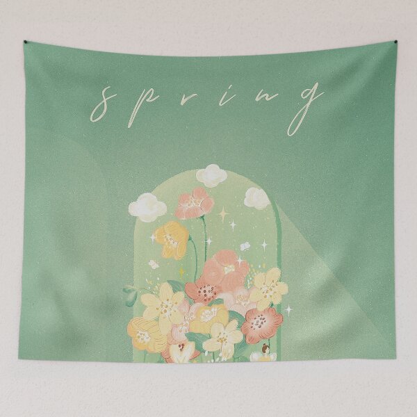 Item preview, Cartoon healing illustration Spring Flowers designed and sold by SceneryStudio.