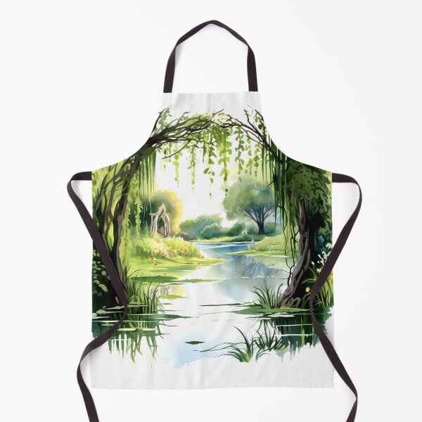Item preview, Tranquil Pond Clipart, Serene Oasis, Peaceful Waters, Tranquility, Calm Reflections, Nature's Beauty, Pond Life designed and sold by CoolorPainting.