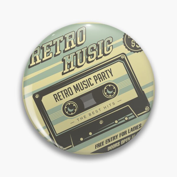 Item preview, Retro Music Compact Cassette Vintage Signage Poster  designed and sold by Acim0.