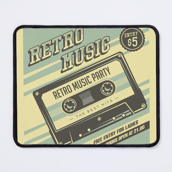 Item preview, Retro Music Compact Cassette Vintage Signage Poster designed and sold by Acim0.