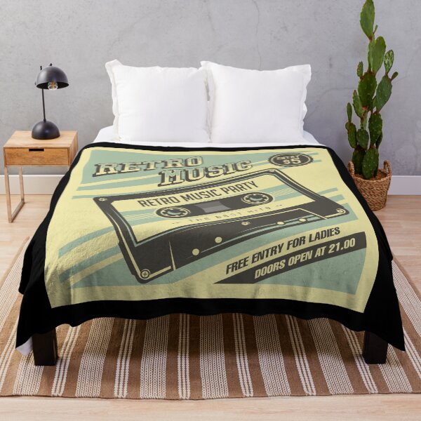 Item preview, Retro Music Compact Cassette Vintage Signage Poster designed and sold by Acim0.