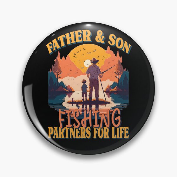 Item preview, Father and Son Fishing Partners For Life - Father's Day Artwork 1 designed and sold by Cawaiico.