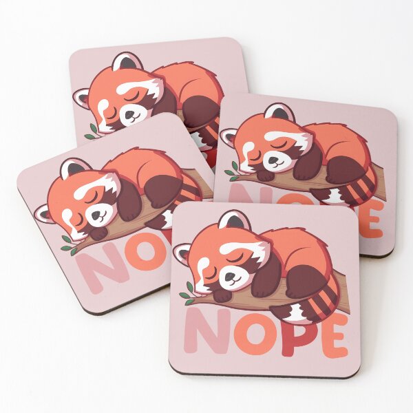 Item preview, Red panda nope lazy red panda designed and sold by MDCGraphics.