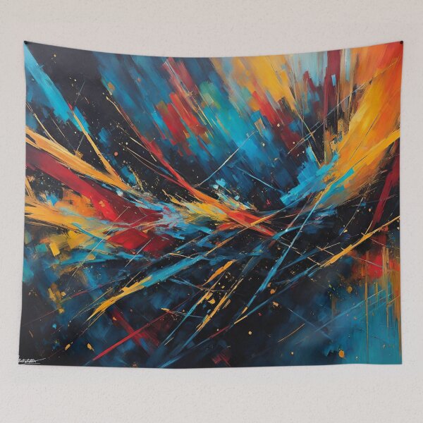 Item preview, Explosion of color: Collection of abstract paintings with thick strokes to brighten up your spaces with Vibrant brushstrokes designed and sold by Arteola Studio.