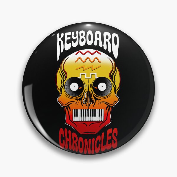 Item preview, Keyboard Chronicles 'Colorful Skull' Design designed and sold by Creative Shed Designs.